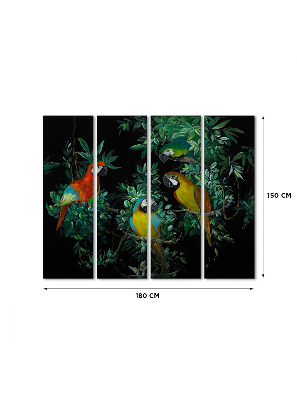 Jungle Melody 1-Set of 4 Panels-IAAH