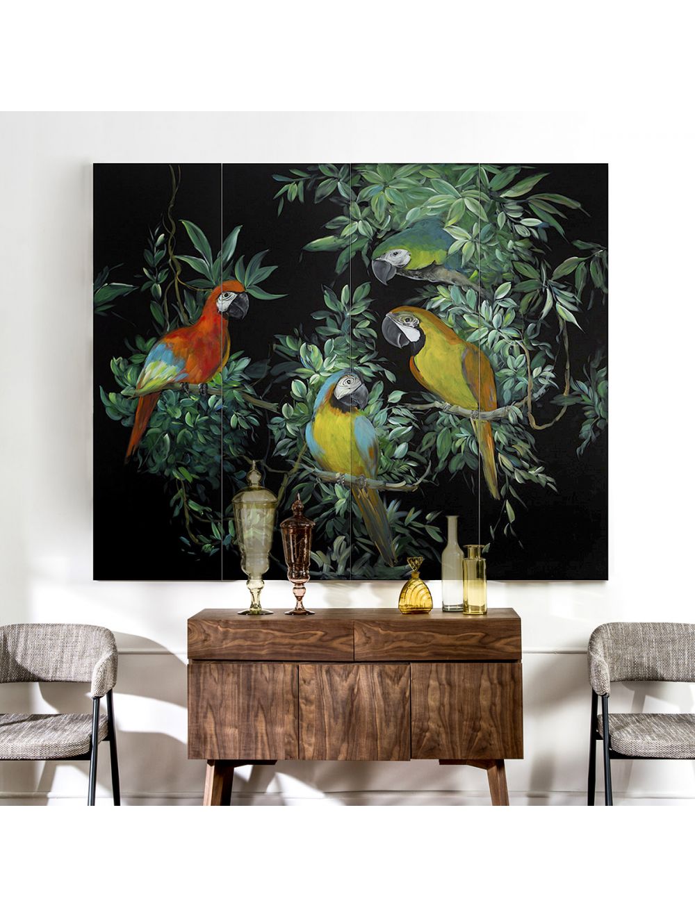 Jungle Melody 1-Set of 4 Panels-IAAH