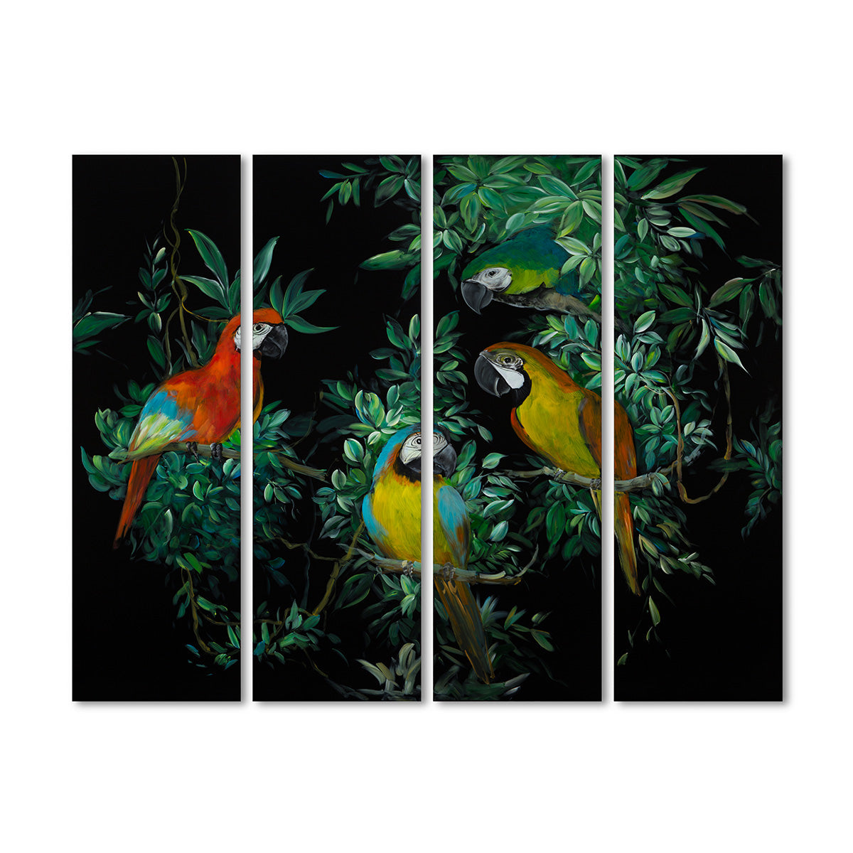 Jungle Melody 1-Set of 4 Panels-IAAH