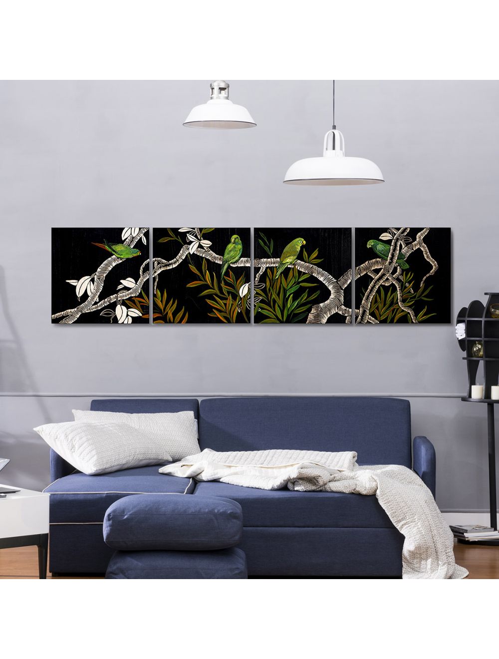 The Parliament Of Birds - Set Of 4 Panels