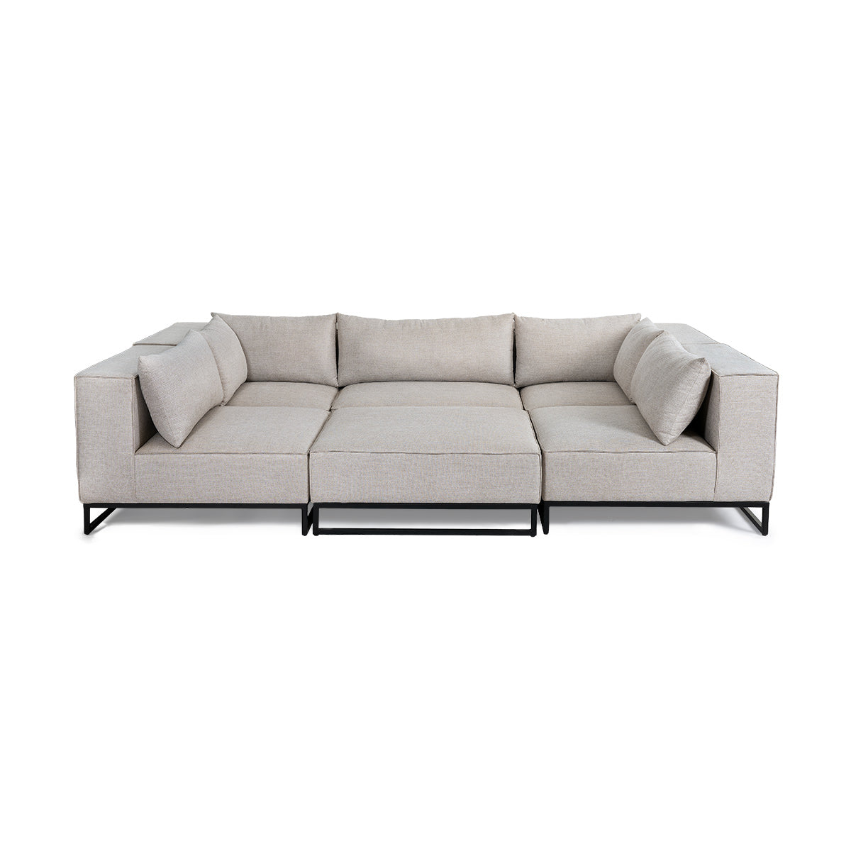 Brodie Sofa -  U-Shape / Grey - IAAH