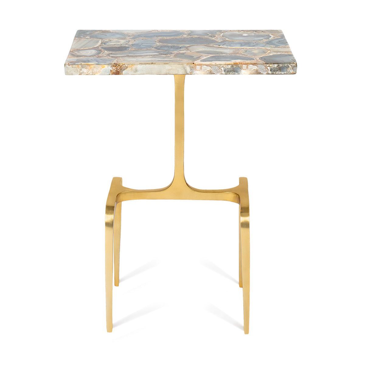 Carlo Accent Table With Rectangular Top -  Beige - IAAH