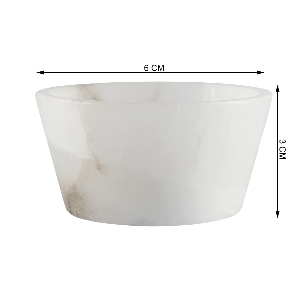 Alabaster Chip Dip Bowl -  - IAAH