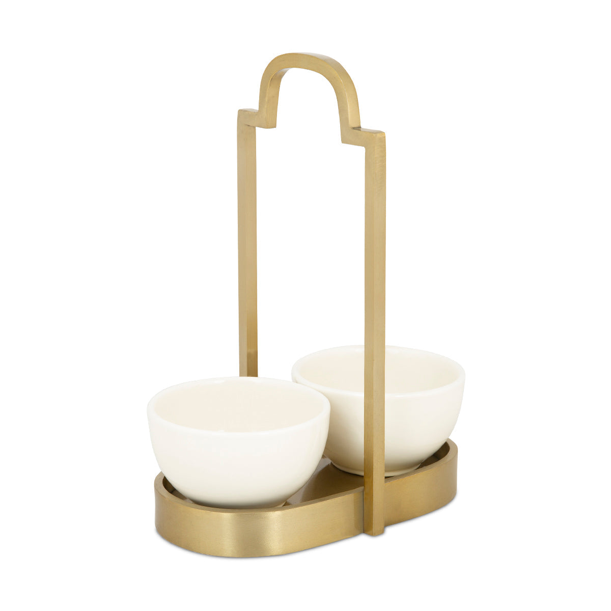 Arnaut Ceramic Bowls with Scalloped Stand-IAAH