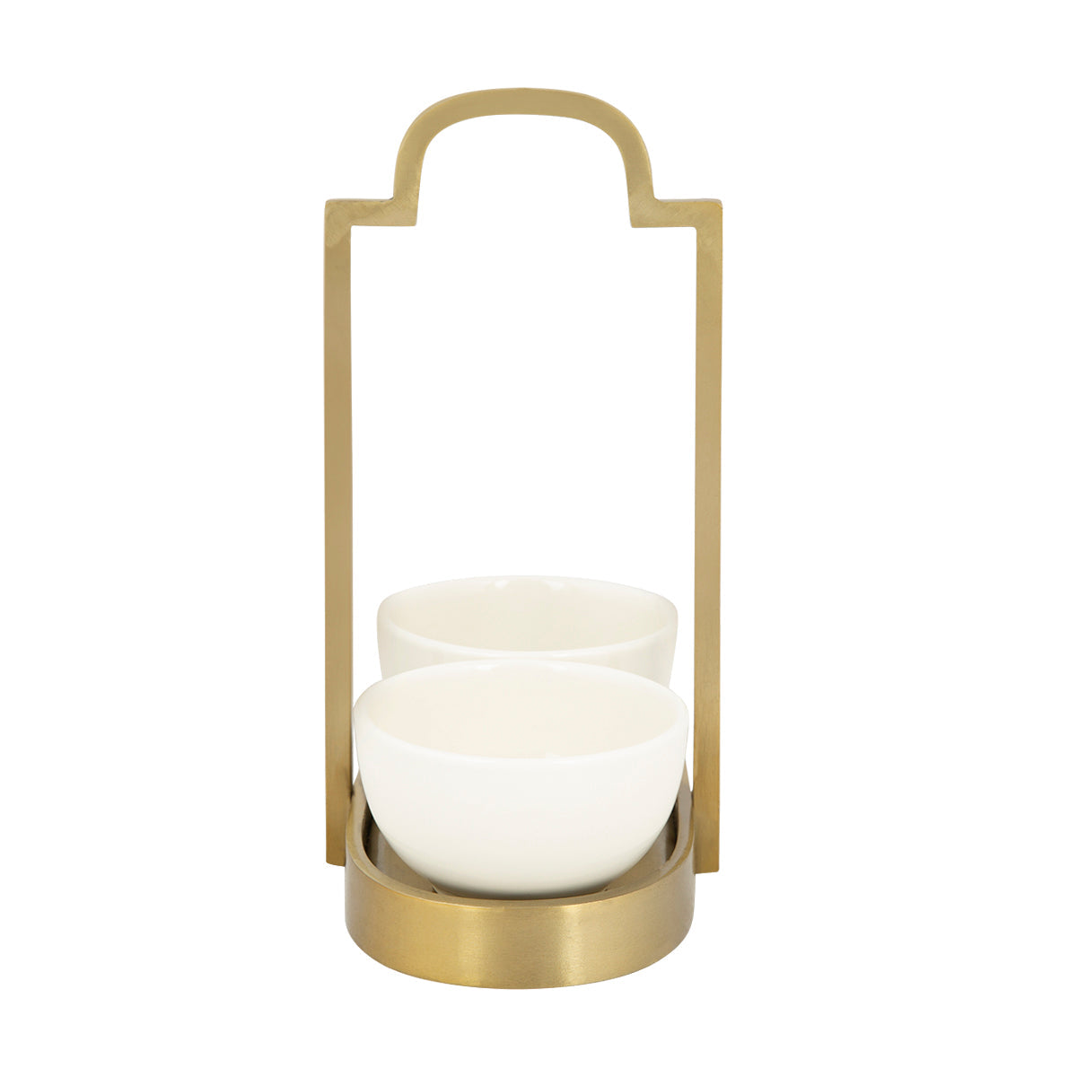 Arnaut Ceramic Bowls with Scalloped Stand-IAAH