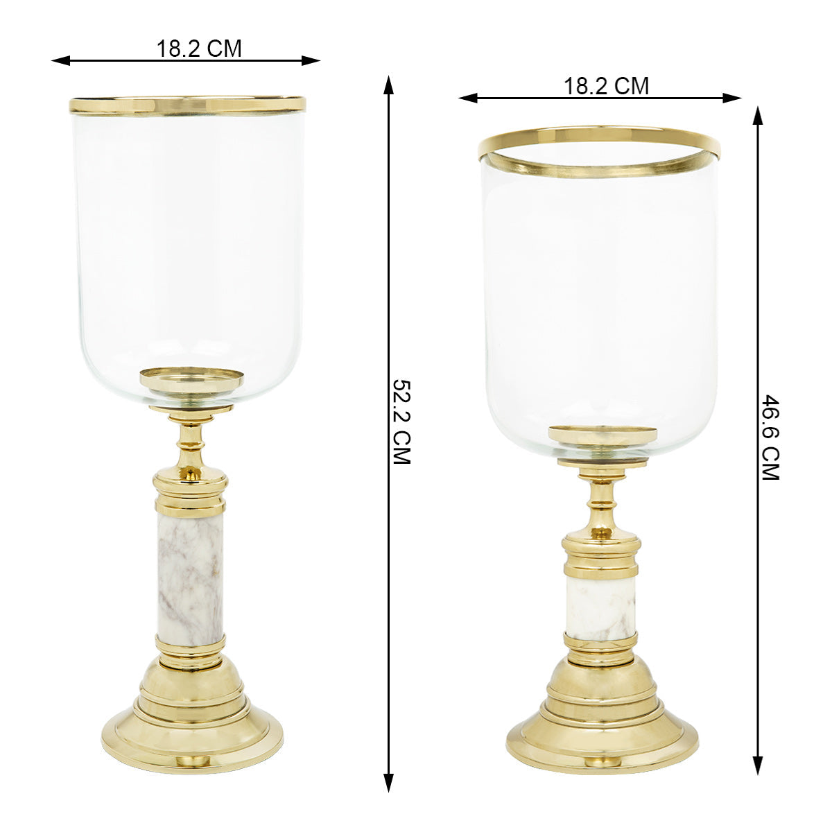 Majestic Glass Hurricane