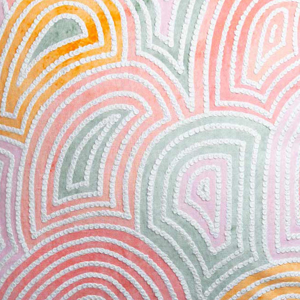 Pastel Scallop Cushion -  - IAAH