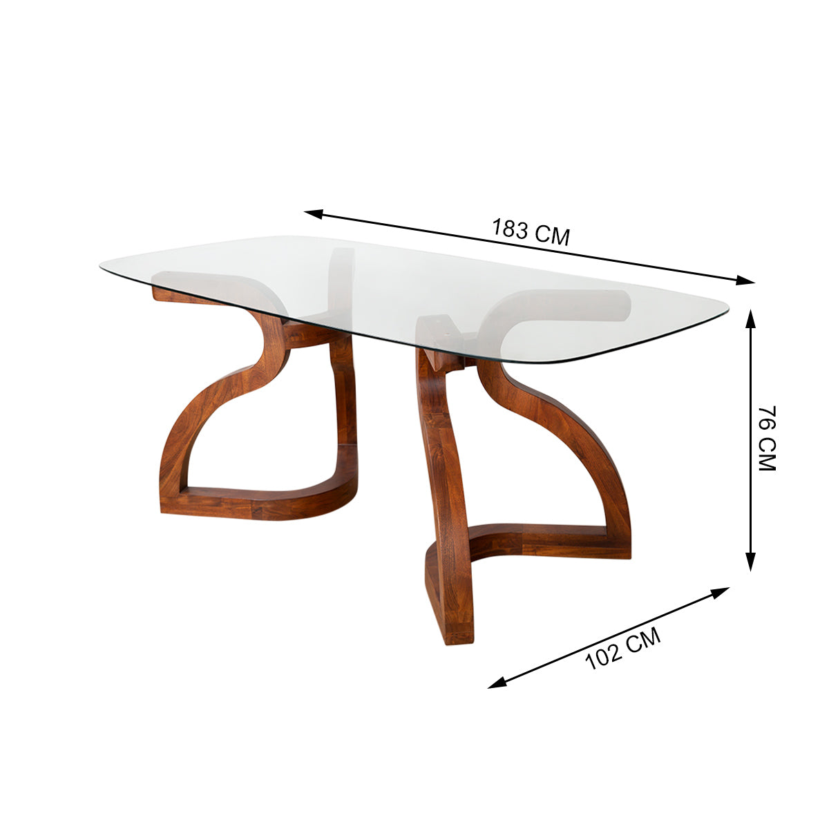 Giorgio Oblong Pedestal Dining Table -  - IAAH