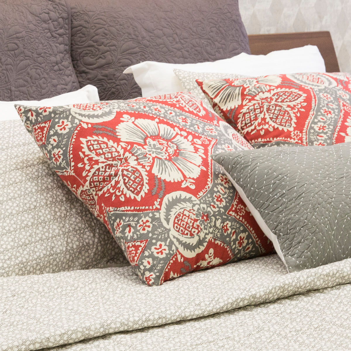 Batik Floral Cushion-IAAH