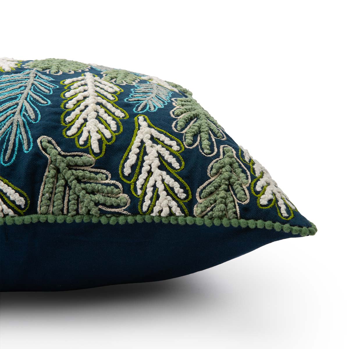 Coral Embroidered Cushion-IAAH