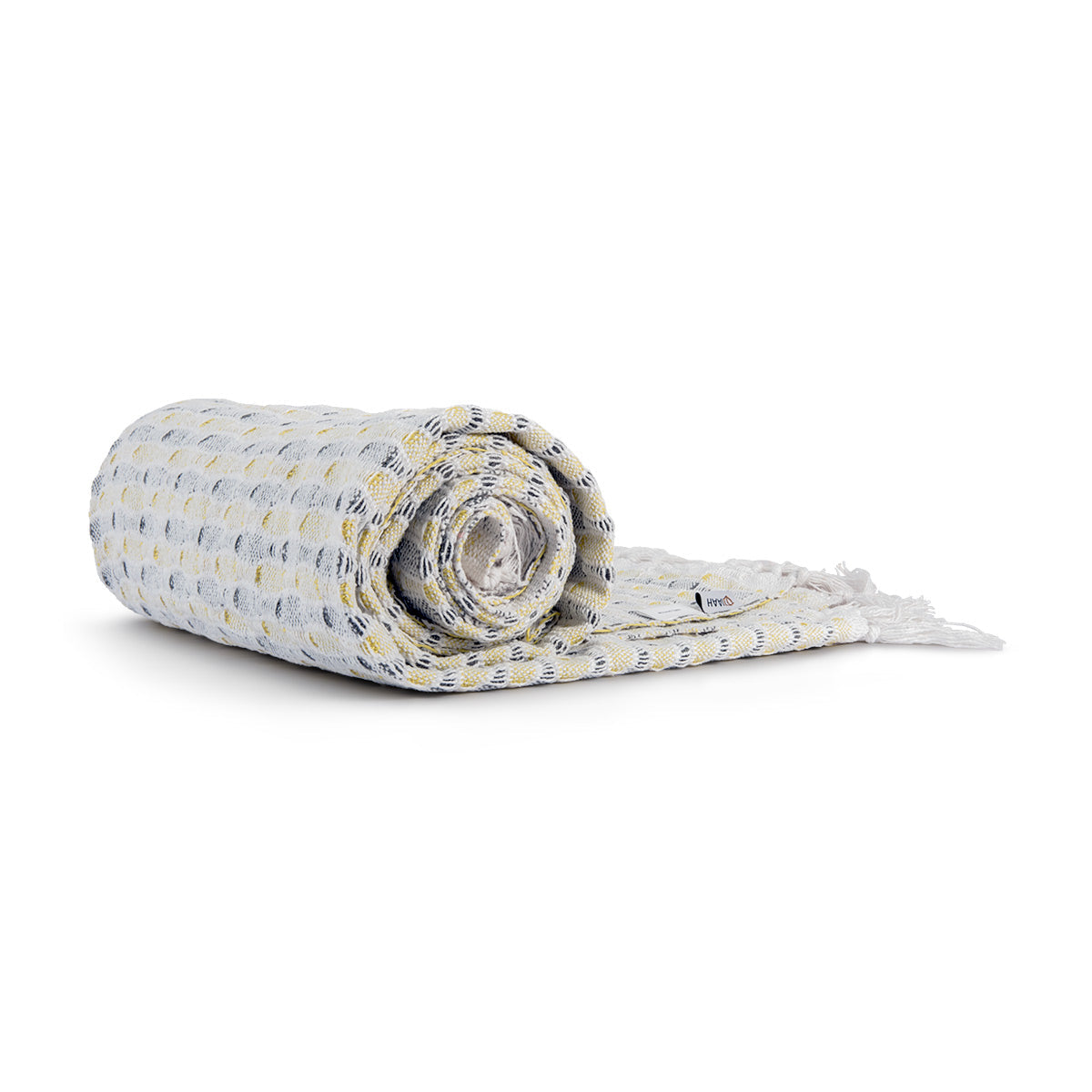 Beige Cotton Throw-IAAH