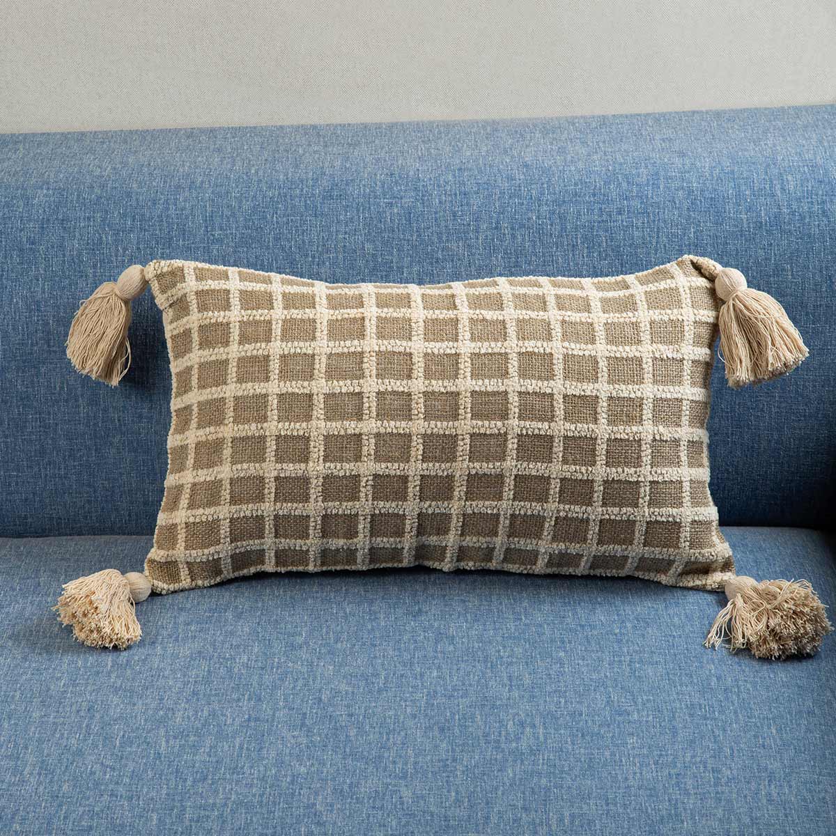 Solid Checkered Cushion