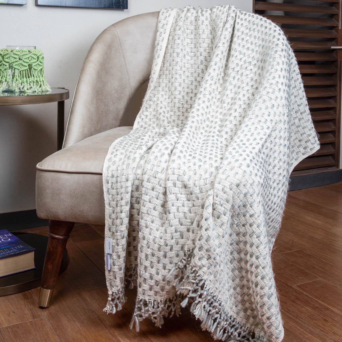 Tassled Stripe Throw