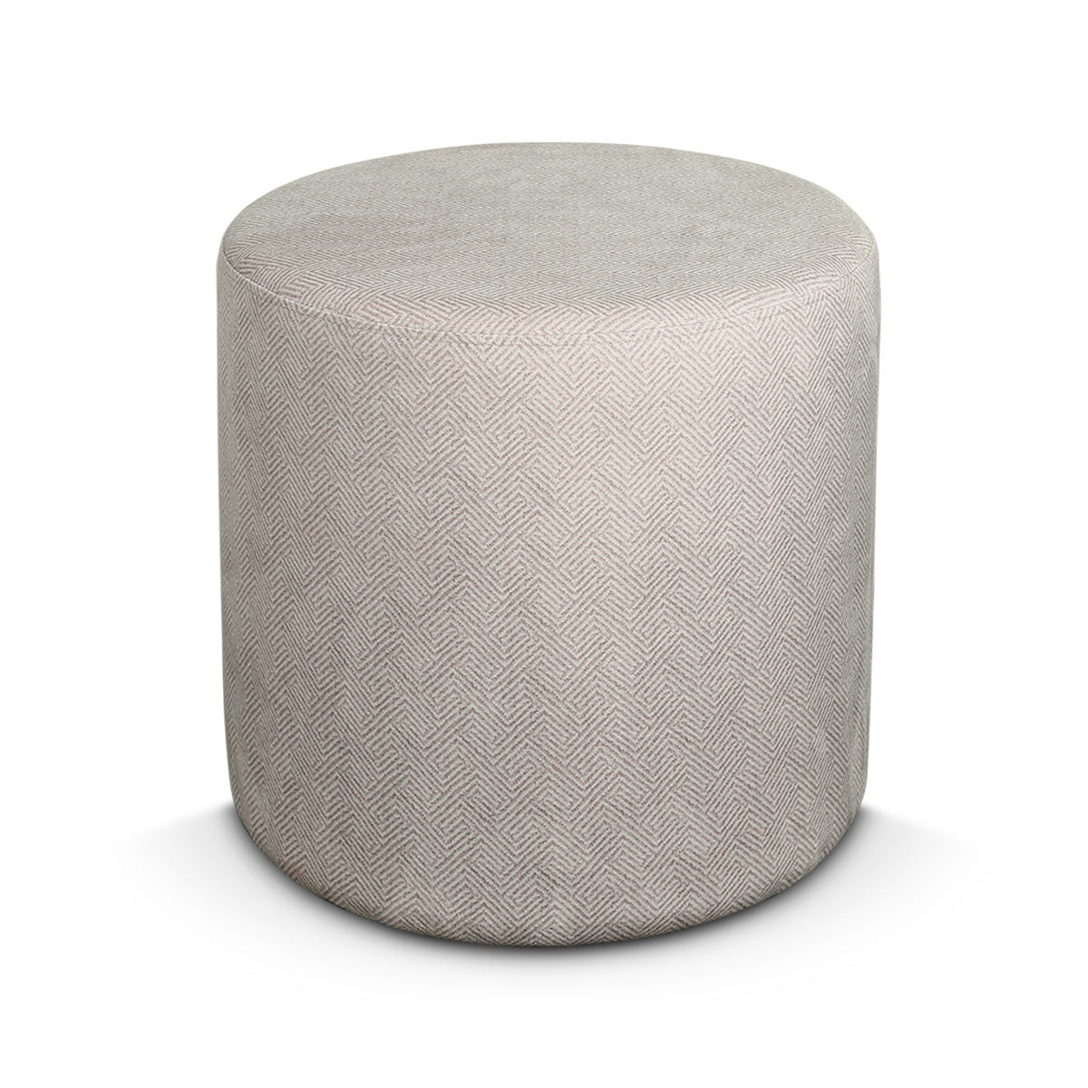 Amber Cylindrical Pouffe