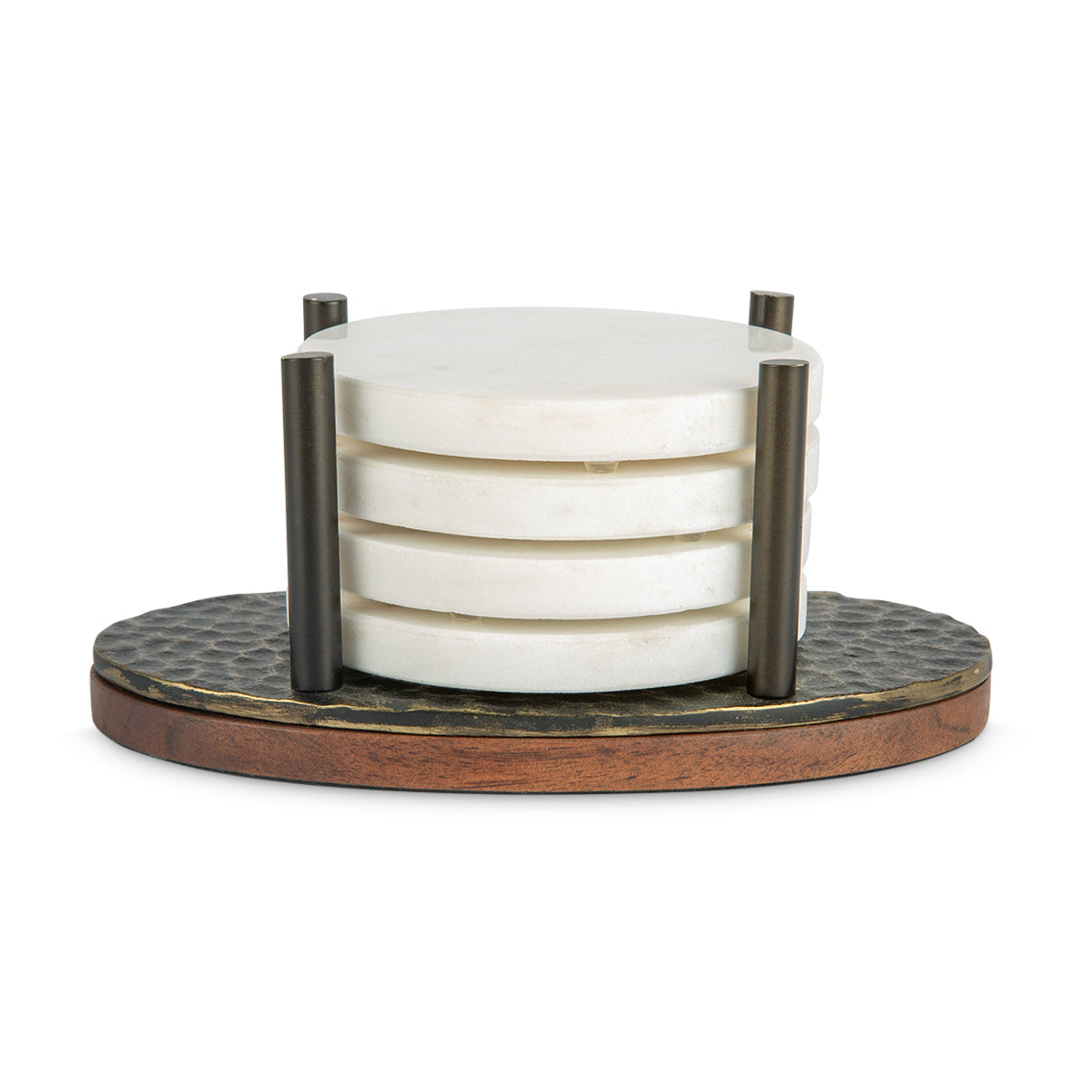 Metalen Hammered Coaster