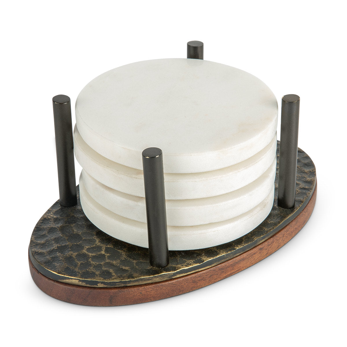 Metalen Hammered Coaster