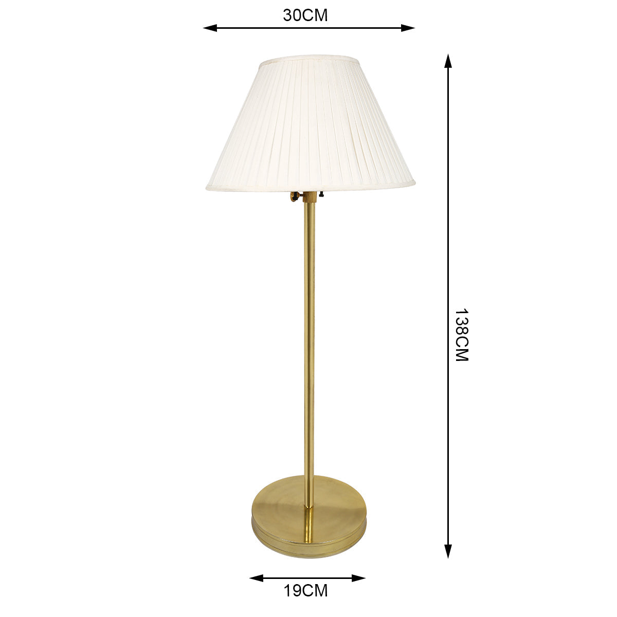 Brassgrim Floor Lamp-IAAH