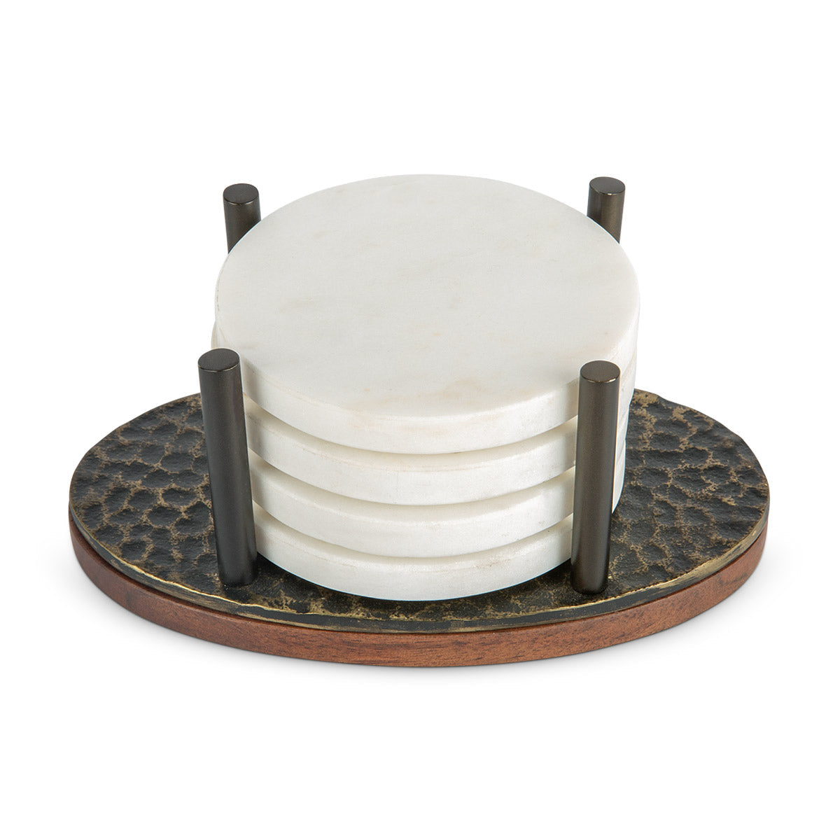 Metalen Hammered Coaster