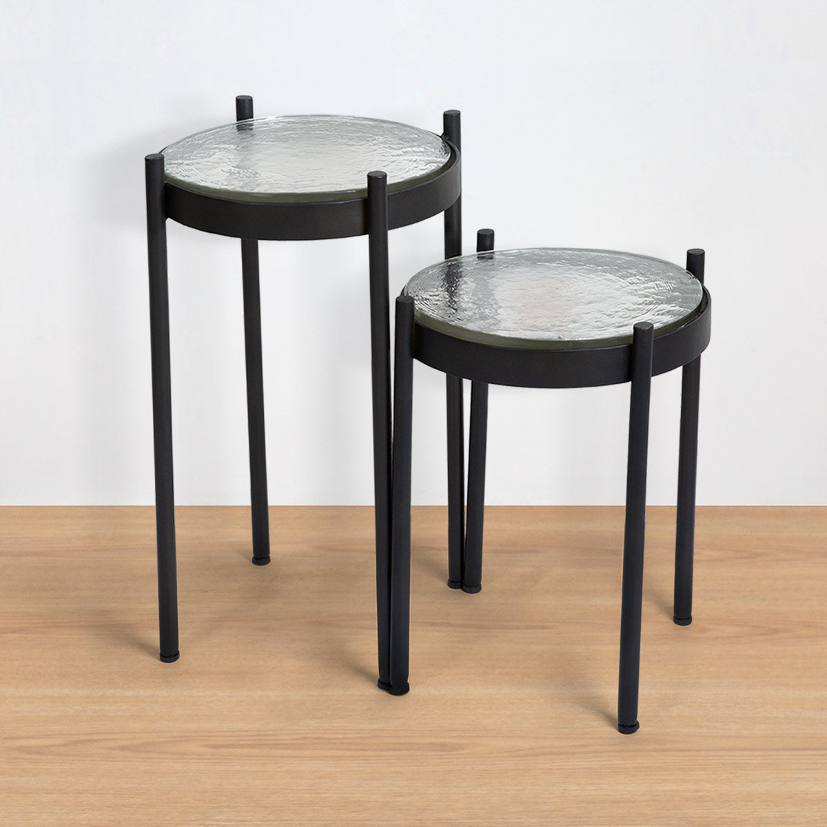 Glass Brick Side Table -  - IAAH