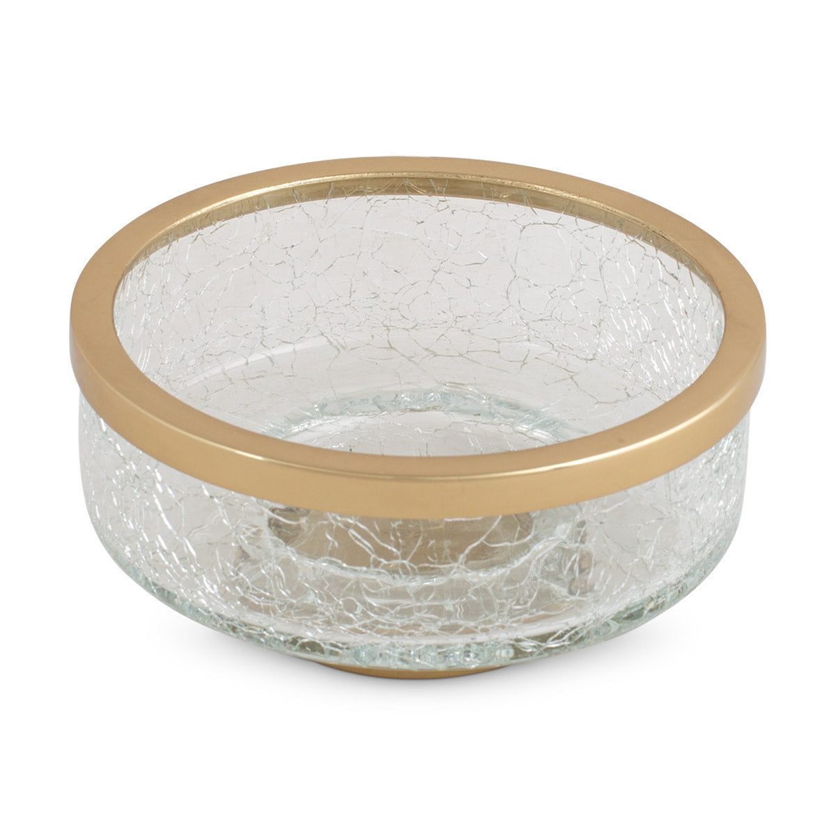 Crackle Glass Soap Dish-IAAH