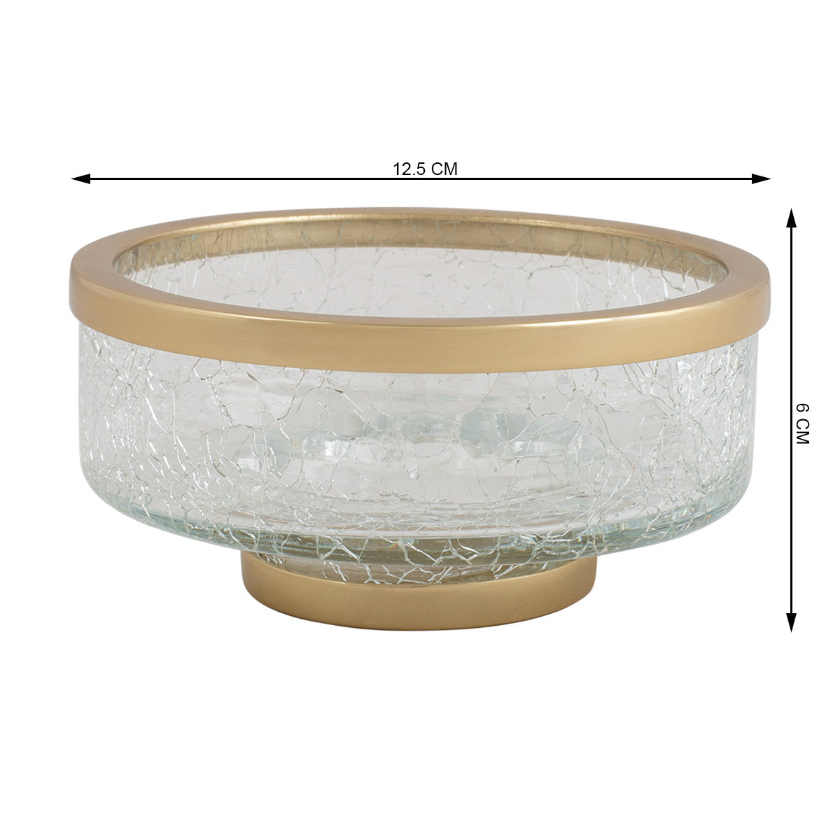 Crackle Glass Soap Dish-IAAH
