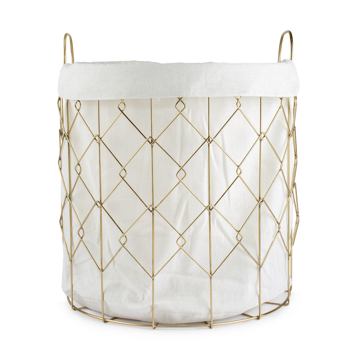 Metal Weaved Laundry Basket