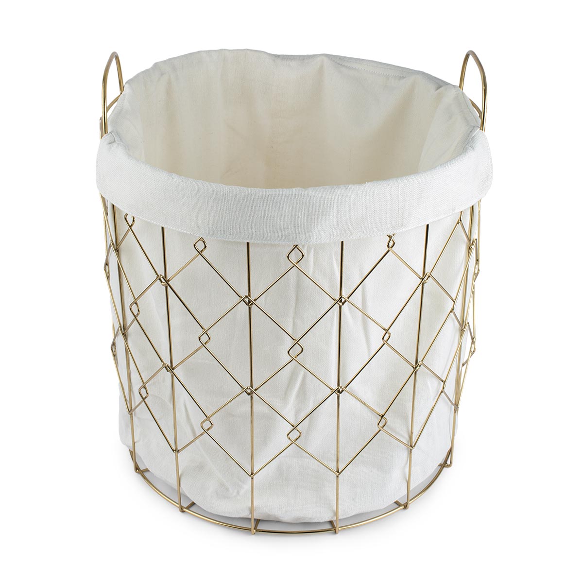 Metal Weaved Laundry Basket