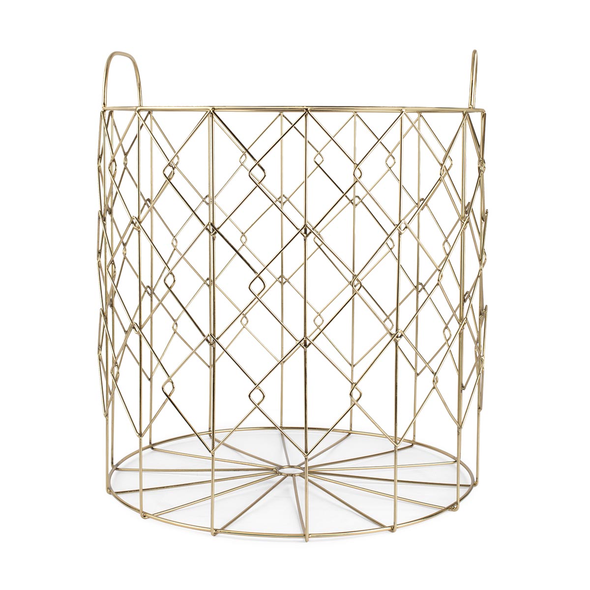 Metal Weaved Laundry Basket