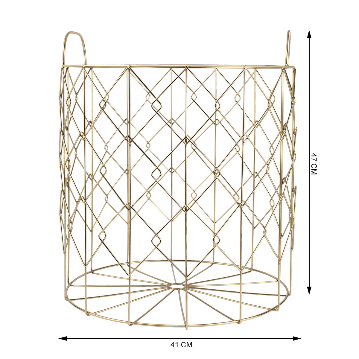 Metal Weaved Laundry Basket