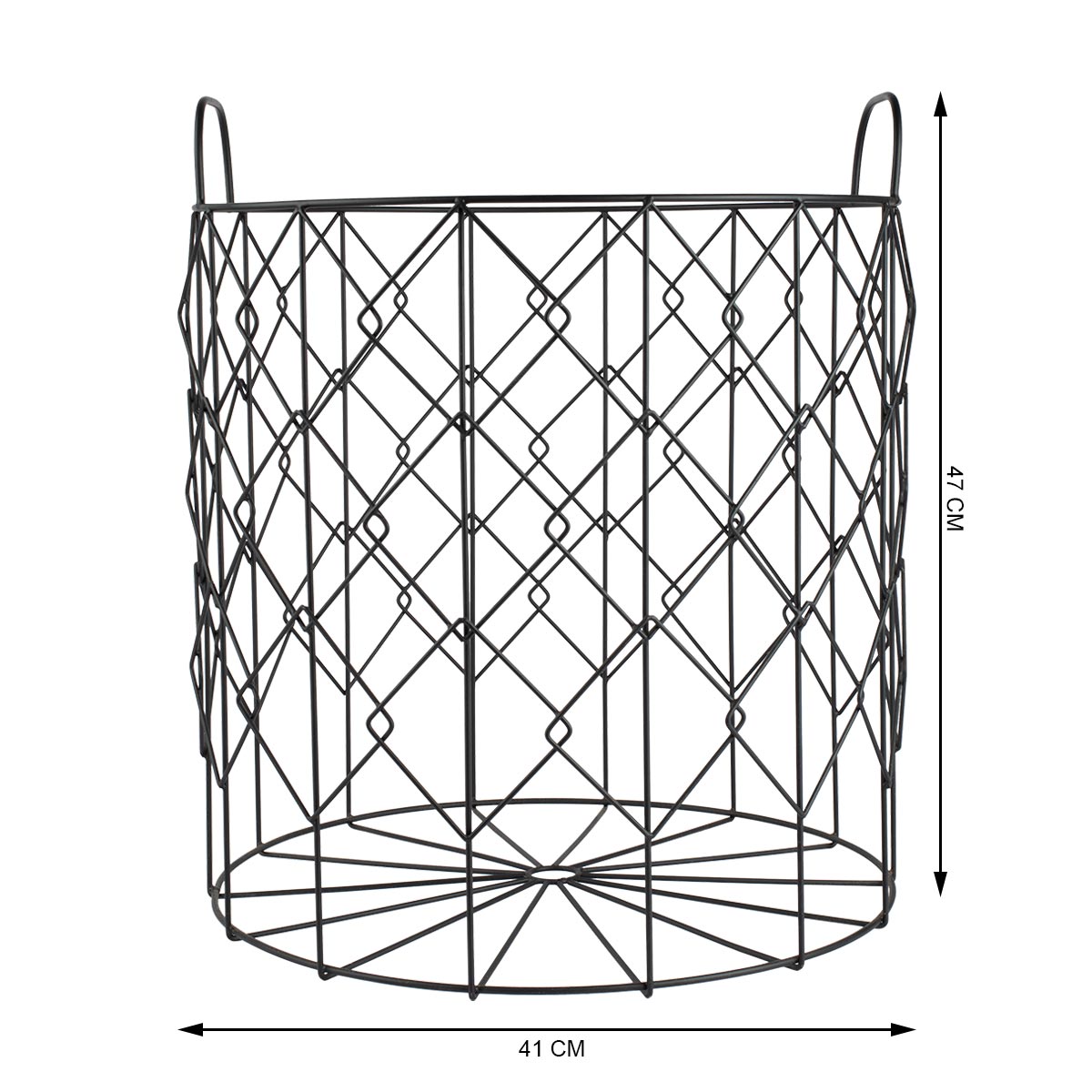 Metal Weaved Laundry Basket
