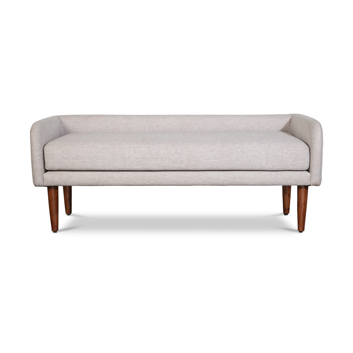 Lisbon Lowback Bench -  Beige Grey - IAAH