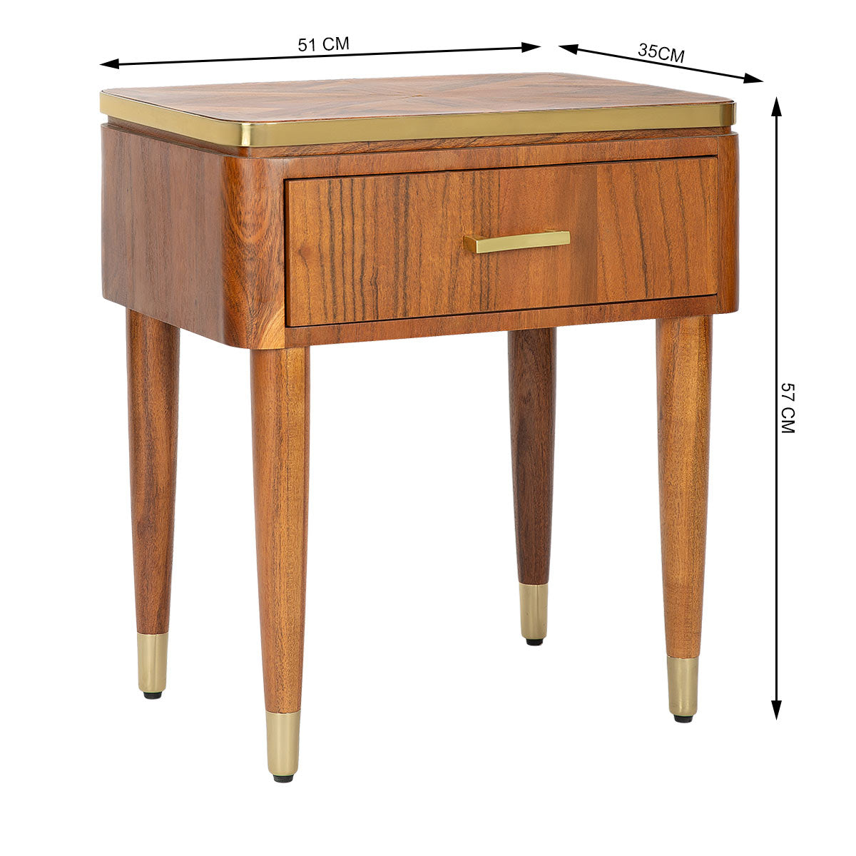 Parquet Bedside Table -  - IAAH