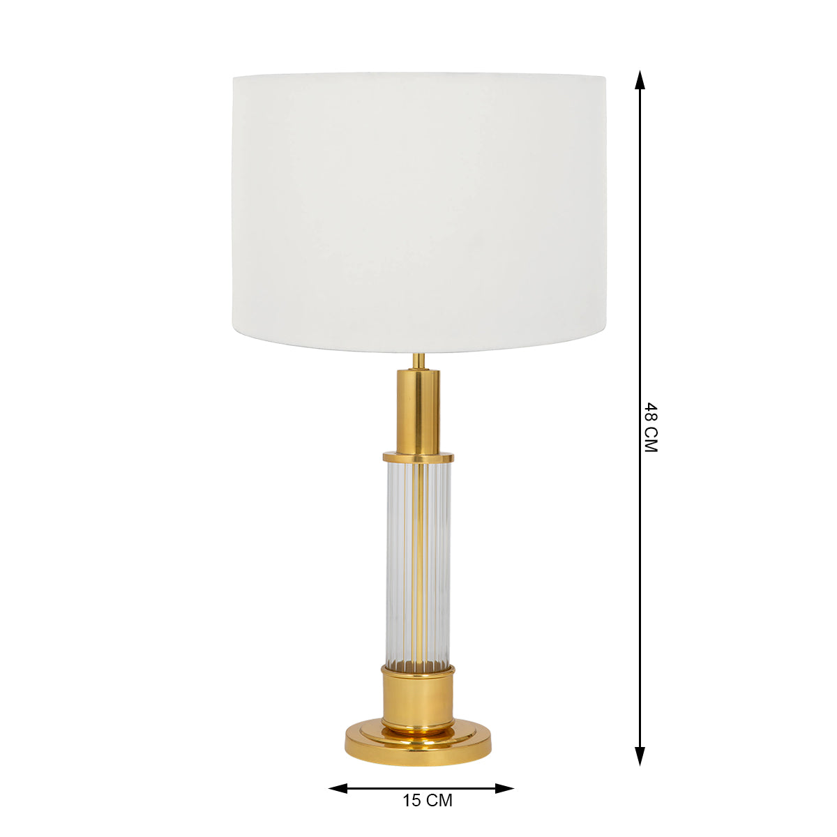 Fluted Glass Lamp -  - IAAH