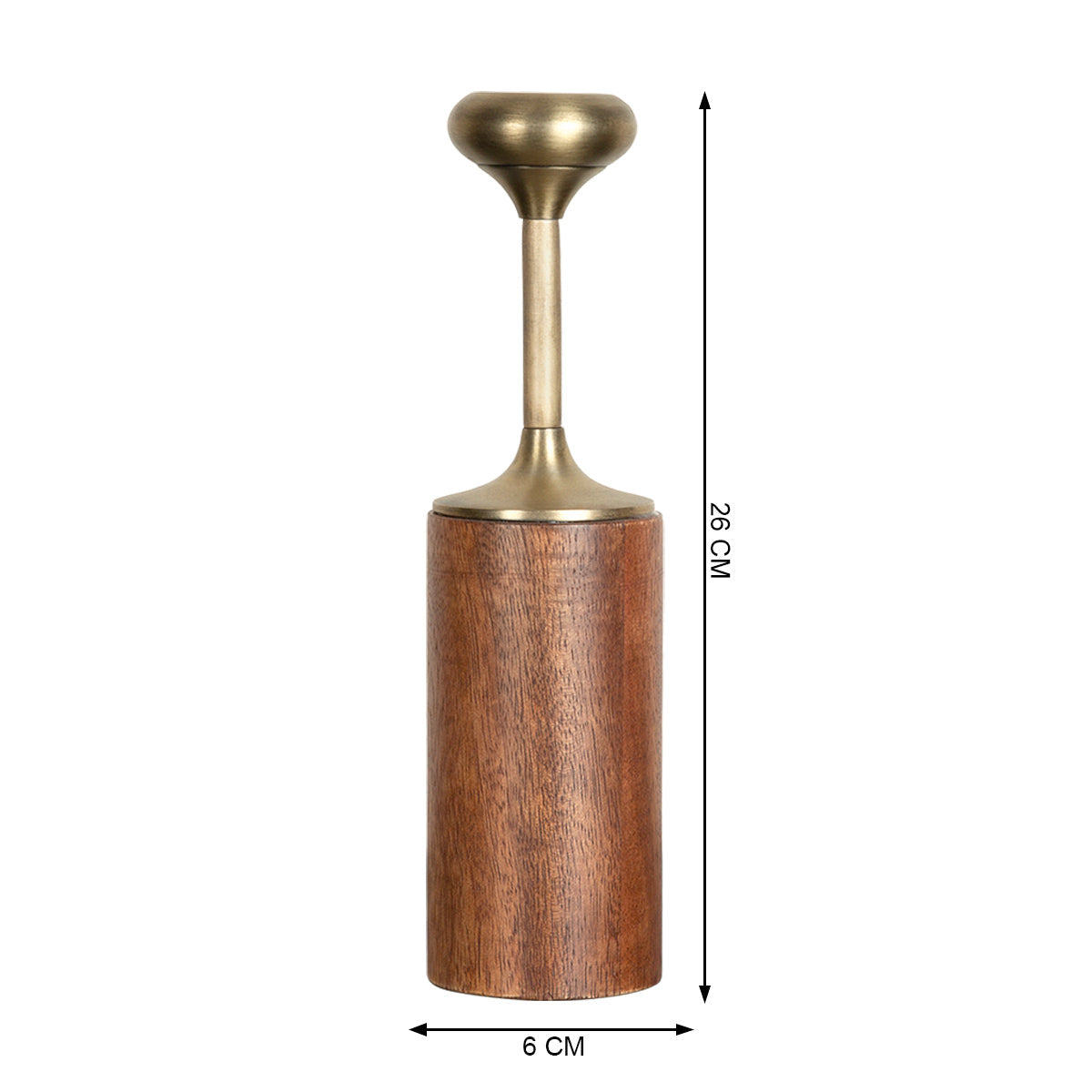 Sleek Gold Taper Candle Holder