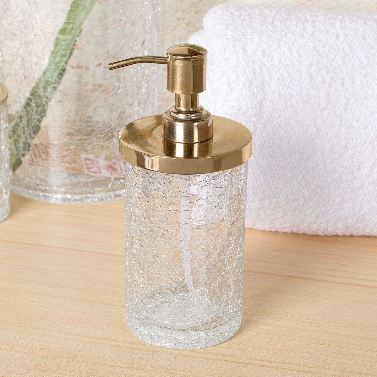 Crackle Glass Pump -  - IAAH