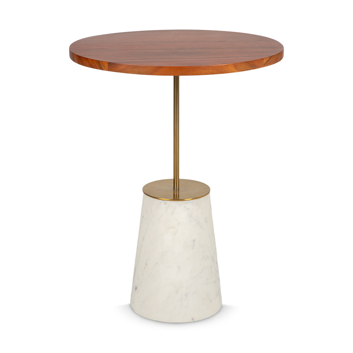 Flora End Table -  Wood Top - IAAH