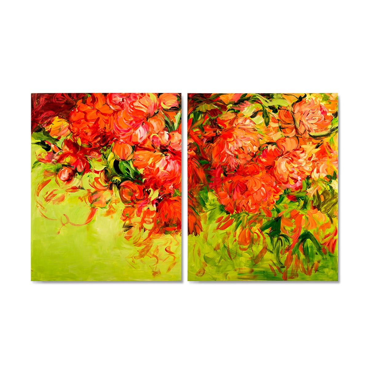 Gardenia Hand Painted Wall Panel-IAAH