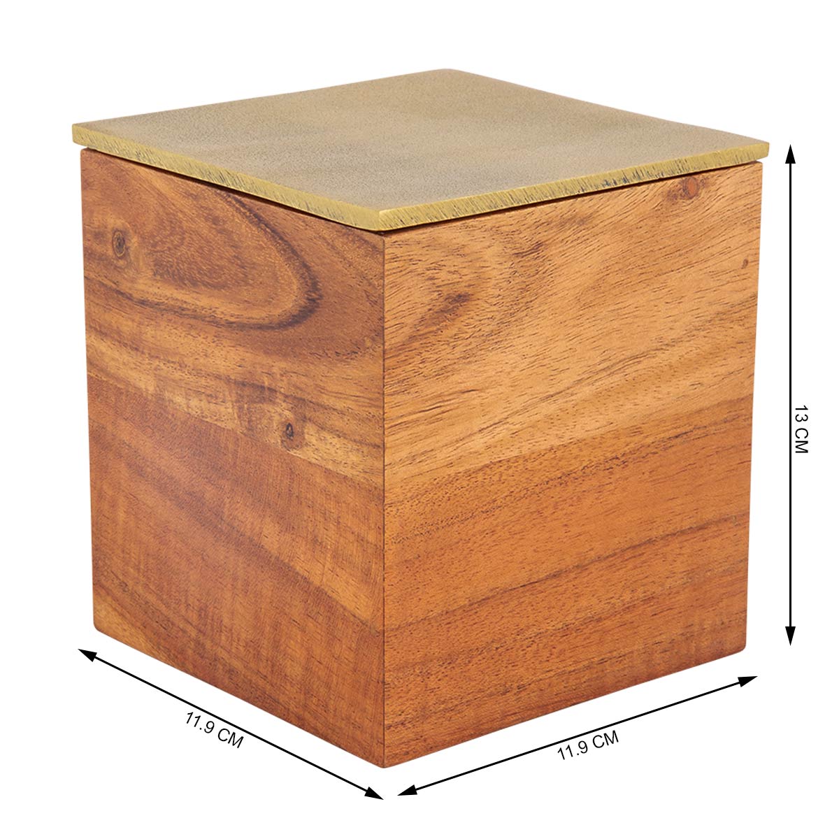 Chloe Wooden Cotton Box-IAAH