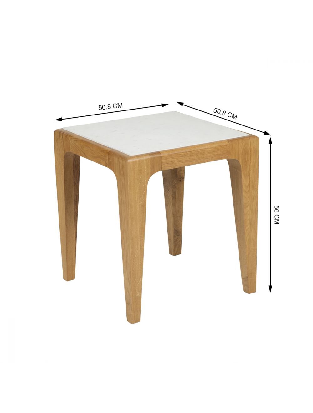 Hedy Marble Side Table-IAAH