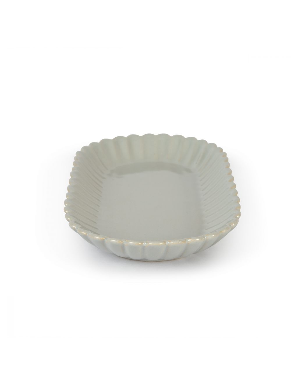 Scallop Rim Oval Platter