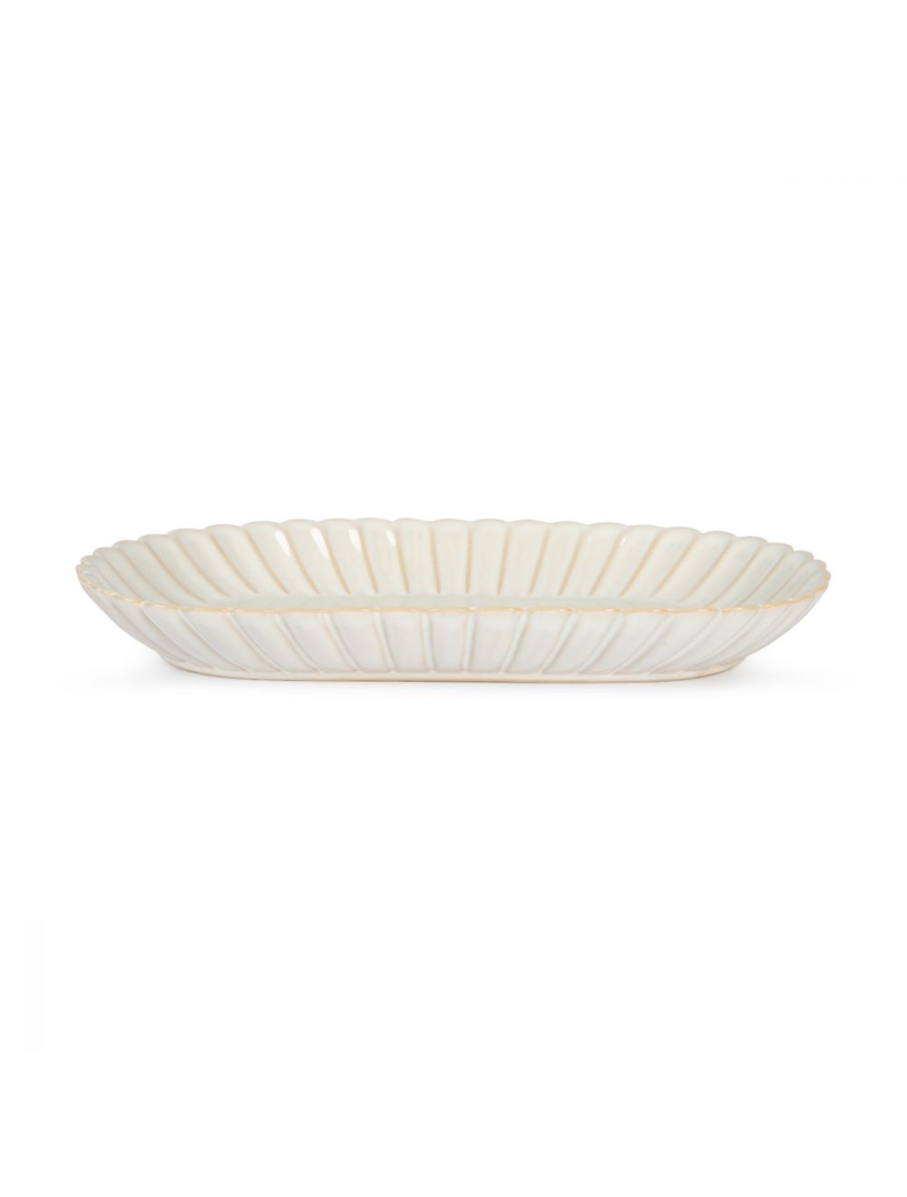 Scallop Rim Oval Platter