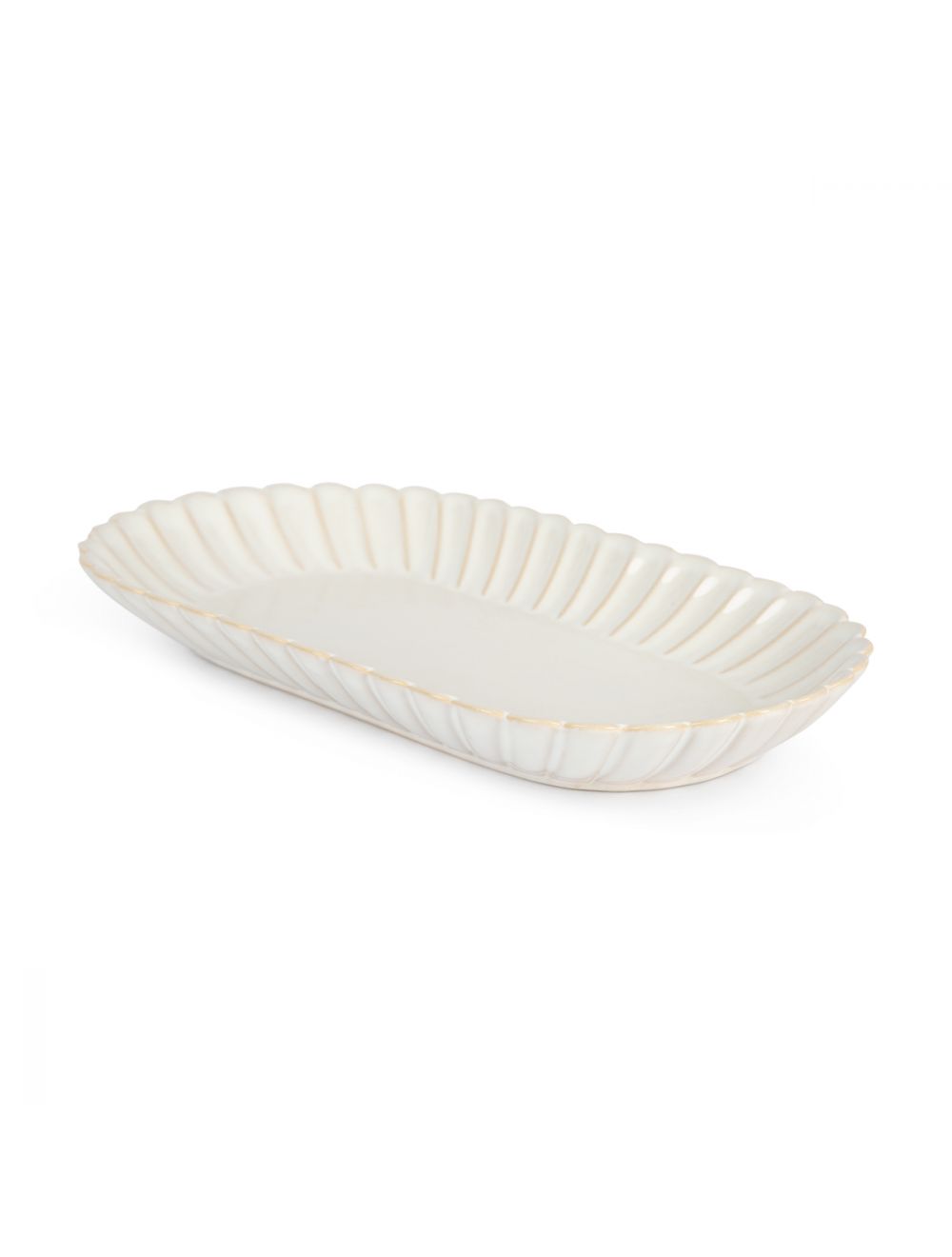 Scallop Rim Oval Platter
