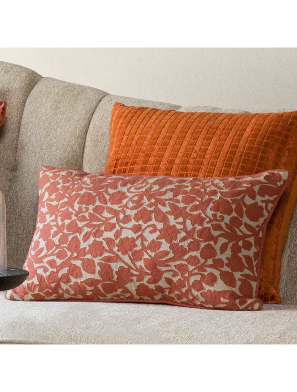 Flora Applique Cushion-IAAH