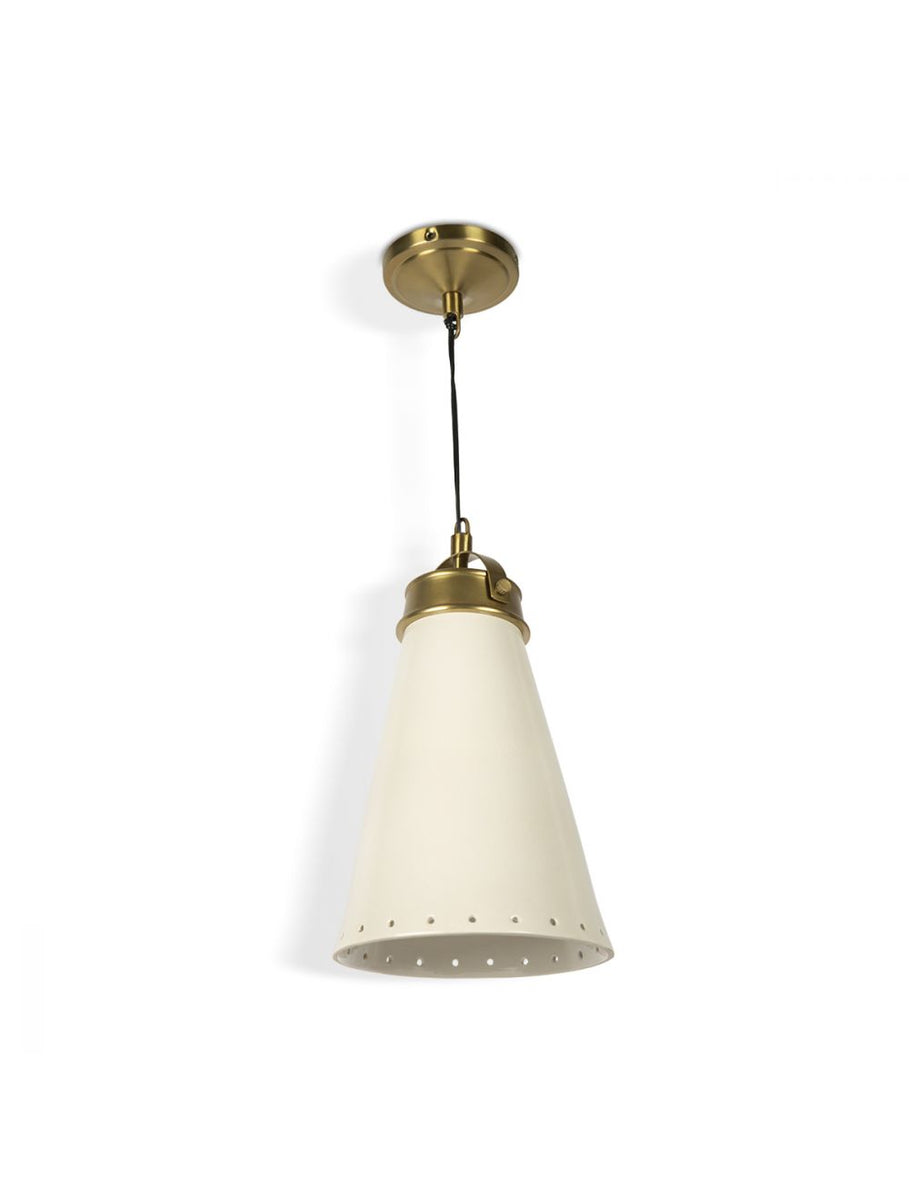 Buy Azora Sleek Pendant Light Ceramic & Brass - IAAH