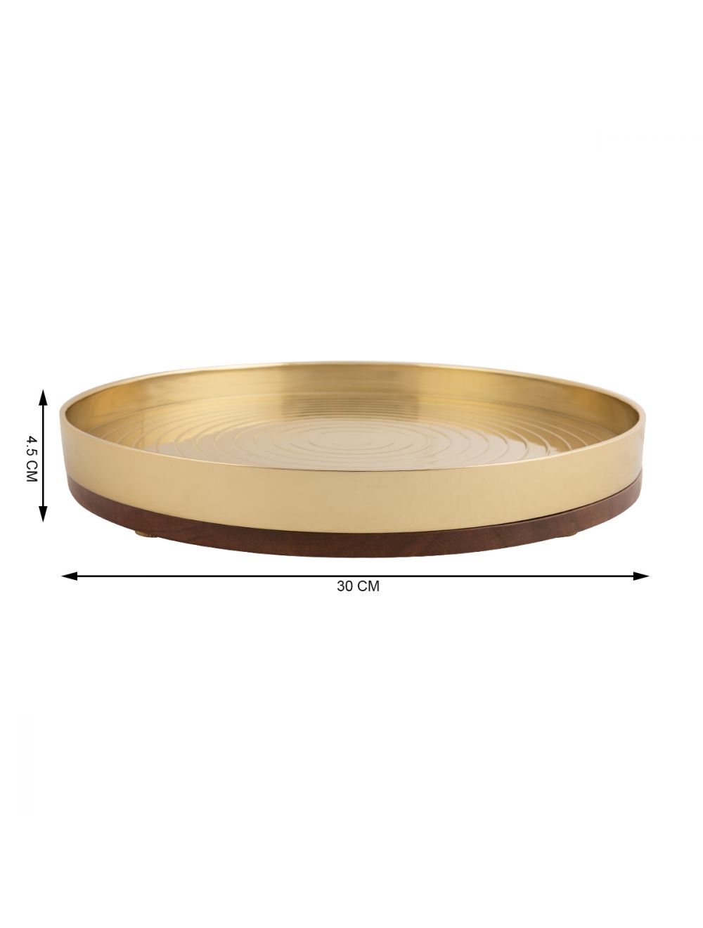 Mitsury Gold Round Platter