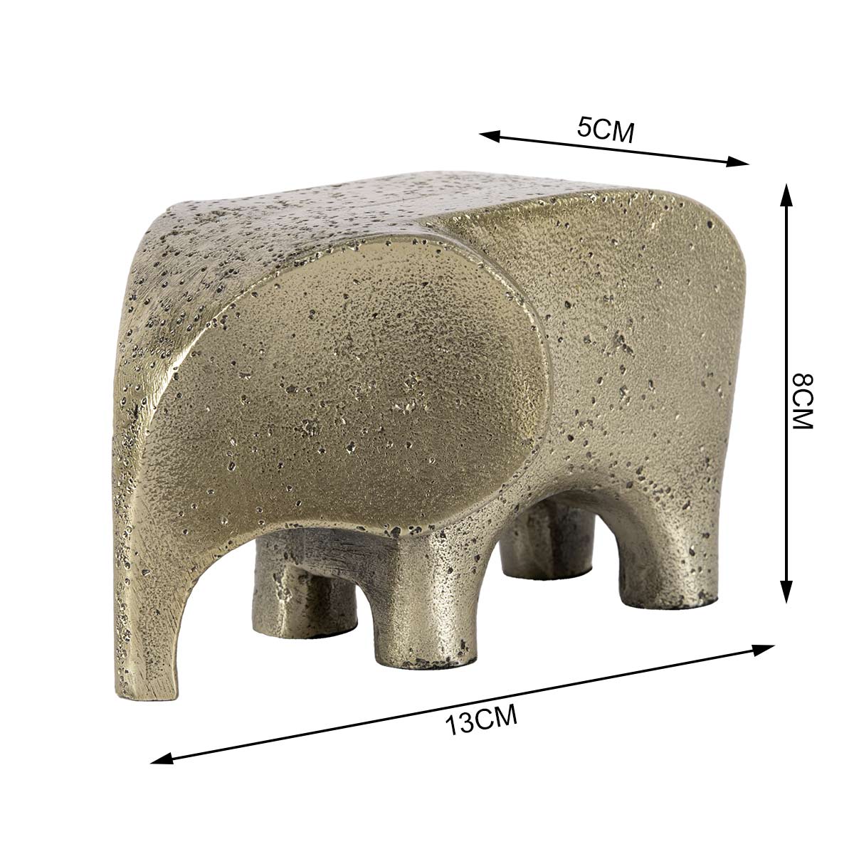 Tusker Elephant Bookend