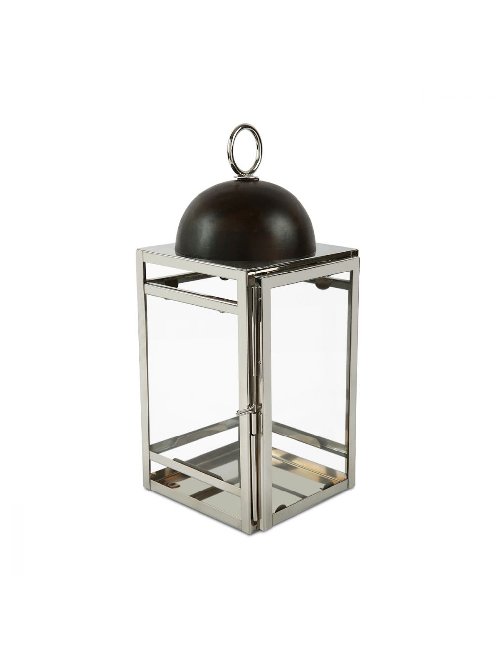 Moksha Wooden Dome Silver Lantern