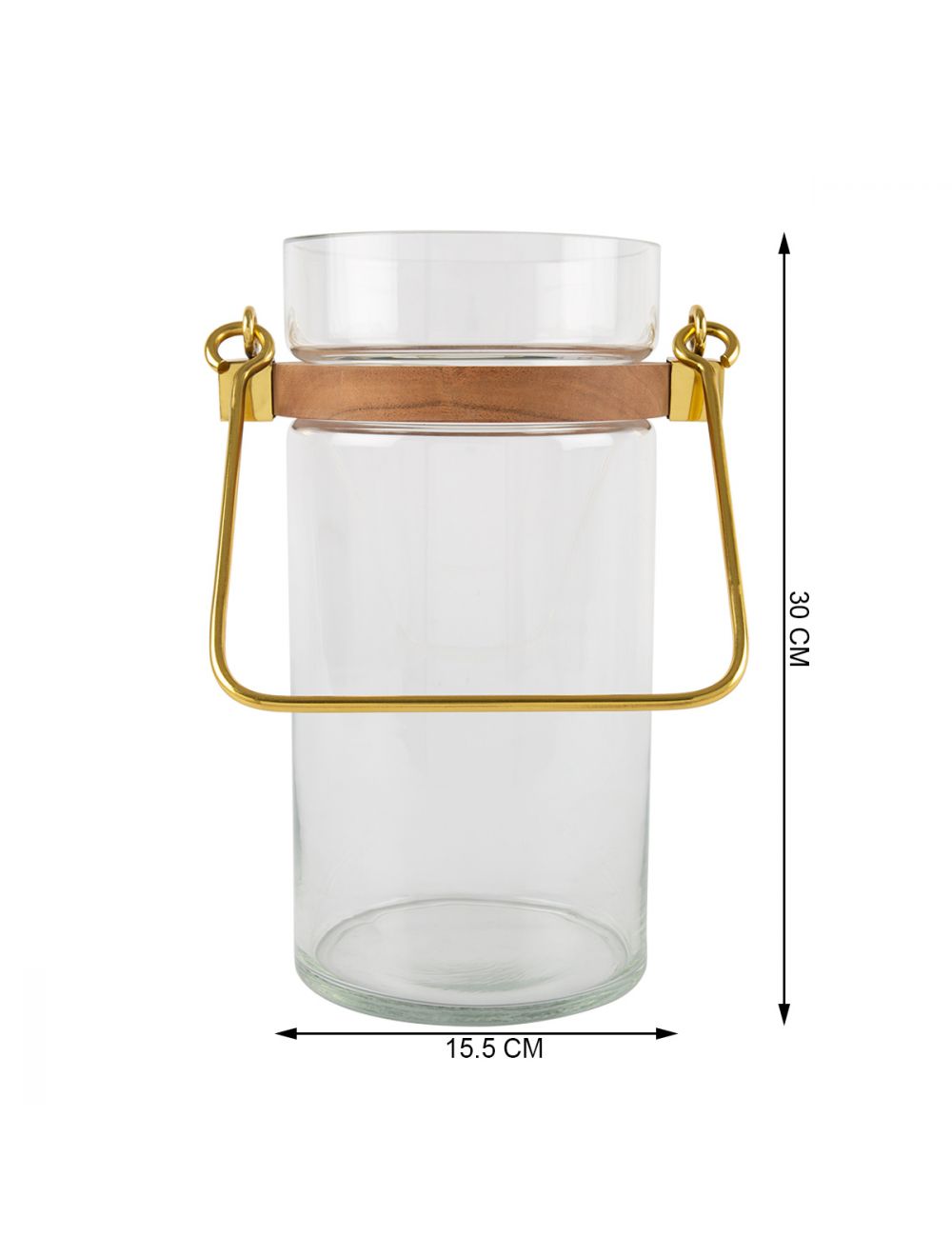 Clear Glass Hanging Lantern-IAAH