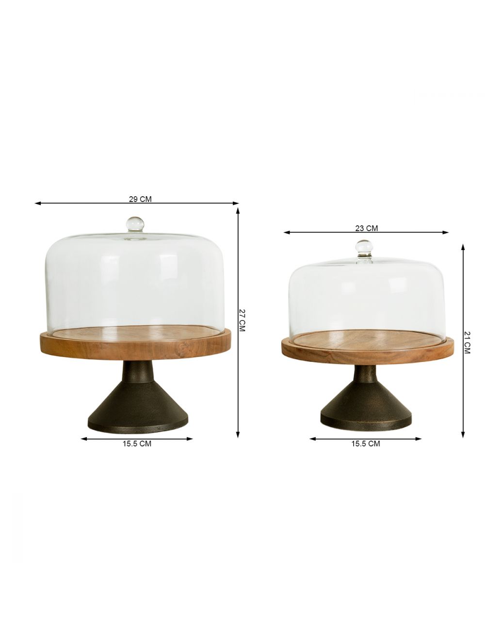Mason Cake Stand With Cloche