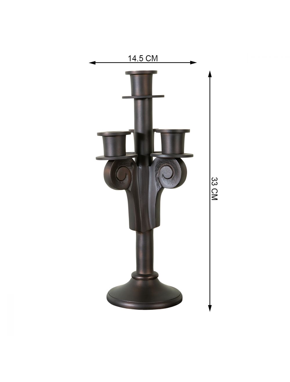 Tanso Four Taper Candle Holder